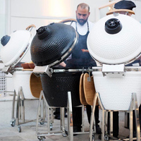 Barbecues au charbon de bois vert de 26 pouces SEB Kamado Manufacturer, Asador De Carbon, barbecue en céramique Kamado