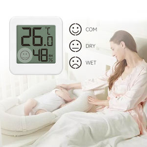 EMAF-Termohigrómetro <span class=keywords><strong>digital</strong></span> para el hogar, monitor de pared con sensor de temperatura LCD magnético portátil - Product Image 4