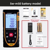 Télémètre laser industriel de haute précision, règle infrarouge, mètre de distance numérique, étanche IP54, précision de 2,0 mm pour l'intérieur