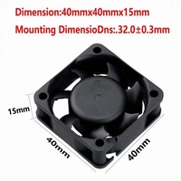 Ventilateur de refroidissement Micro USB JEEK 4010 40mm 5V 0.14A 4000rpm pour Raspberry Pi et l'électronique portable