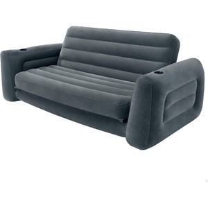 Sofá <span class=keywords><strong>cama</strong></span> inflable doble extraíble multifuncional <span class=keywords><strong>INTEX</strong></span> 66552 con portavasos, sofás plegables flocados, sofá silla inflable - Product Image 1