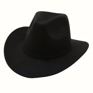 Chapeau de cowboy à bord roulé, style 3D, pour homme, inspiré de l'Europe et des États-Unis, tendance toutes saisons pour l'extérieur - Product Image 4