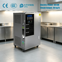 Générateur de vapeur électrique commercial 60KW 83kg/h 0.7MPa en acier inoxydable 304, économie d'énergie 20%-40%, chaudière pour stérilisateur de cuisine