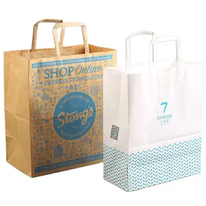 Multi Purpose Use Wholesale Plain Brown Custom Printed Kraft Paper package Bags for Businesses Shipping and Transport