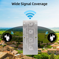 Antenne WiFi double bande 2,4 GHz/5,8 GHz à gain élevé 10 dBi, à montage sur vis, panneau plat, longue portée, pour drones IoT