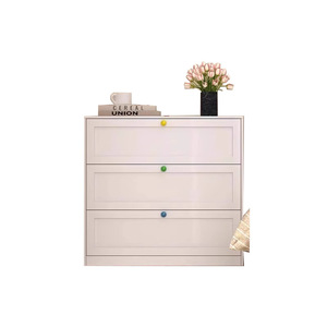 Commode moderne en acier avec système anti-chute de tiroirs pour chambre à coucher, idéale pour enfants, adultes et personnes âgées - Product Image 4