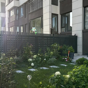 Barandilla Metálica <span class=keywords><strong>Prefabricada</strong></span> Contemporánea para Jardín, <span class=keywords><strong>Balaustrada</strong></span>, Cerramiento de Parque, Terraza, Balcón, Valla de Hierro Forjado para Familias, Galvanizado en Caliente - Product Image 2