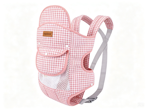 <span class=keywords><strong>Porte</strong></span>-bébé pliable multifonctionnel en coton à carreaux MotherSphere, pour bébés de 0 à 6 mois, portage frontal, fabrication directe OEM ODM - Product Image 1