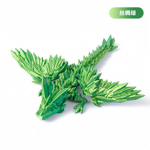 35cm 3D Printed Big Flying Dragon Crystal Fidget Toy Colorful Plastic Desk Pet for Home Decor Birthday Gift for Boys - Product Image 4