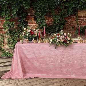 Nappe en crêpe de style Instagram haut de gamme pour la maison et l'hôtel Light Luxury Banquet Wedding Use for <span class=keywords><strong>Amazon</strong></span> Top Seller - Product Image 2