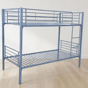 <span class=keywords><strong>Lit</strong></span> superposé moderne en métal bleu pour adultes et enfants, cadre en acier durable avec revêtement en poudre, <span class=keywords><strong>lit</strong></span> de dortoir gain de place - Product Image 1