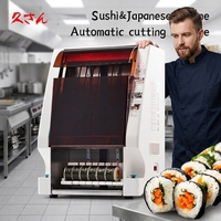 Machine à découper les rouleaux de sushi électrique automatique en acier inoxydable avec protection de sécurité, lame longue et tranchante, équipement facile à nettoyer