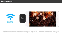 Dongle TV numérique DVB-T2 Type C pour mobiles et tablettes Android, récepteur HD gratuit, sans WiFi nécessaire