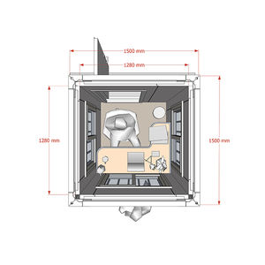 Casetta Prefabbricata Modulare in Container da 1,5m, Design Moderno, Stanza Singola in Acciaio, <span class=keywords><strong>Vendita</strong></span> in Canada - Product Image 6