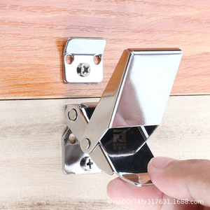 Kinnet 304 Stainless Steel Concealed <b>Cabinet</b> Door <b>Lock</b> Hook Keyless Minimalist Design Easy Installation - Product Image 2
