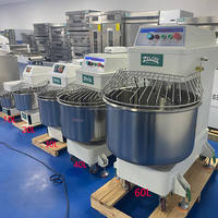 Mélangeur à spirale double vitesse, bol de 50 L, capacité de 20 kg de pâte, rotation réversible, machine à pétrir la pâte pour la fabrication artisanale du pain