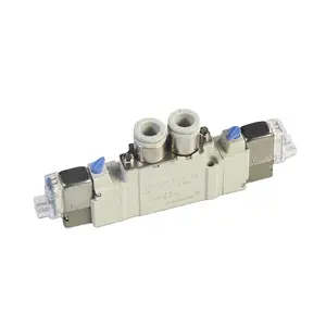 Double Coil DC 24V 5 port 2 positions SY7220 Series Pneumatic Solenoid Valve