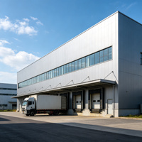 Structure métallique de garage en acier galvanisé HDG Q235 Q355 résistante au vent Yuhui