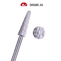 SHUANGJIA Embouts de ponceuse à ongles coniques professionnels en carbure de qualité supérieure pour pédicure à domicile ou en salon