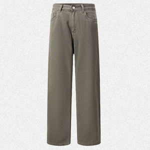 กางเกงยีนส์ผู้ชายขายส่งสั่งทำพิเศษ เอวสูง ผ้าฝ้าย 100% สไตล์สตรีทแวร์ กางเกงจ็อกกิ้งเดนิมสำหรับผู้ชาย - Product Image 6