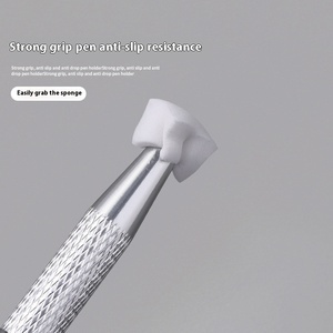 Herramienta Profesional de Esponja para Degradado de Uñas de 1 cm, Mini Pinza Cuadrada de Metal Sólido para el Cuidado de las Uñas - Product Image 3