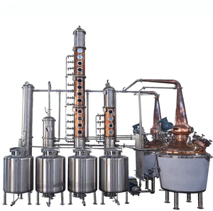 Equipo de Destilación de Alcohol de Cobre, Sistema de Destilería Híbrido de 2000L con Columnas y Bandejas para Whisky, Ginebra, Vodka, <span class=keywords><strong>Ron</strong></span> y Licores - Product Image 6