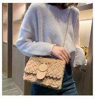 Sacs à main miniatures de luxe à bandoulière pour filles, sacs à main en peluche, petit sac carré