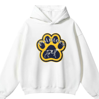 Patchs thermocollants/coudables en chenille brodés motif patte de chien mignonne – Grandes et petites tailles pour sweats à capuche et sacs (vente en gros)