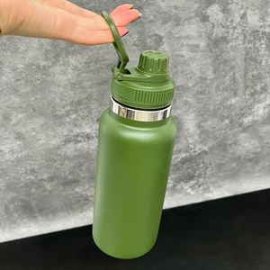 BPA Free 32oz Powder Coated Wide Mouth Stainless <b>Steel</b> Vacuum Insulated Outdoor Sports Leak Proof Travel Tumbler Water <b>Bottle</b> - Product Image 4