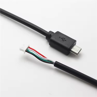 Rangkaian Kabel JST Berkualitas Tinggi Khusus RS232-MDB dengan Harness Kabel CE untuk Konduktor Tembaga untuk Pembayaran Non-Tunai PC