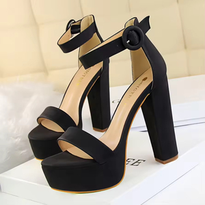 Zapatos de Mujer Antideslizantes con Cordones, de Tacón Bajo y Alto, con Punta Puntiaguda, Estilo Sexy para Banquete, Zapatos de Moda - Product Image 3