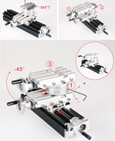 60W Metalen Mini Roterende Draaibank Voor Diy Hobby Big Power Diy Draaibank
