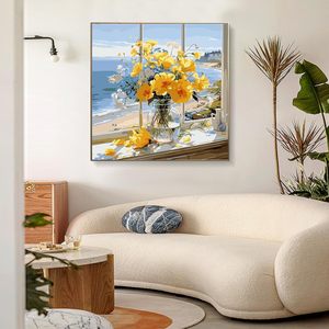 Kit de pintura por números <span class=keywords><strong>para</strong></span> adultos principiantes, Kits de pintura por números de flores <span class=keywords><strong>para</strong></span> adultos sobre lienzo, pintura al óleo de <span class=keywords><strong>acuarela</strong></span> acrílica DIY - Product Image 2