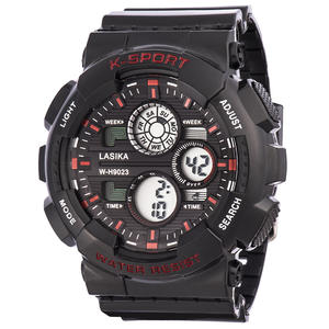 นาฬิกาดิจิทัลแนวสปอร์ตกันน้ำของผู้ชายลาย W-H9023 <span class=keywords><strong>Lasika</strong></span> พร้อมนาฬิกาปลุกดีไซน์ทันสมัยตัวเรือนสี่เหลี่ยมขนาดใหญ่และสายพลาสติก - Product Image 3