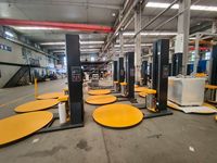 Enrouleuse automatique de palettes Everlift, enrouleuse industrielle avec plateau tournant pour la logistique d'entrepôt, prix d'usine