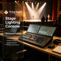 Console d'éclairage de scène avec écran large 2x19 pouces, élévateur électrique, tactile, Windows 10 I5, 6 sorties DMX512, MA3D Wysiwyg, avec flight case