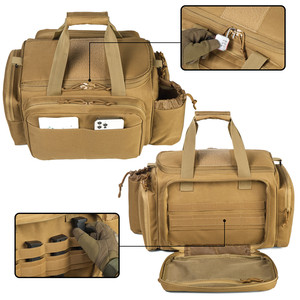 Súng trường hợp Túi chiến thuật khẩu súng lục Duffle Bag với có thể khóa dây kéo 8x Tạp Chí khe cắm cho chụp phạm vi săn bắn thể thao - Product Image 2