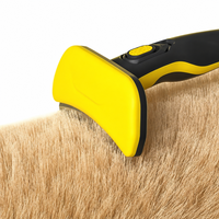 Peigne et grattoir en plastique ABS pour enlever les poils d'animaux, outil de toilettage efficace pour les poils de chien et de chat, pour la perte de poils chez les animaux