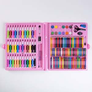 Luo – ensemble de peinture et de <span class=keywords><strong>dessin</strong></span>, crayons de couleur, aquarelle, stylos pour enfants, étudiants, ensemble d'artiste, pinceaux de peinture, 150 pièces - Product Image 1