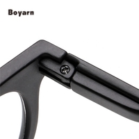 Boyarn al por mayor Italia diseño de gafas Vintage redondo negro clásico de los hombres y las mujeres de lectura