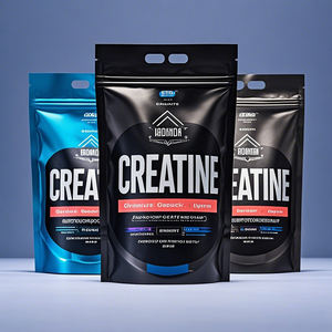 Sac en MylarPlastic personnalisé pour poudre de protéines de lactosérum, supplément, fermeture éclair, debout, emballage de 1 kg, sachet de créatine - Product Image 2