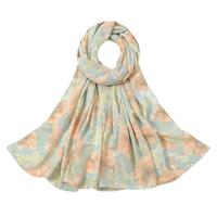 Nouveau produit imprimé Hijab écharpe personnalisée musulman miroitant doux soie perle mousseline de soie châle écharpe dégradé hiver personnalisé Hijab musulman