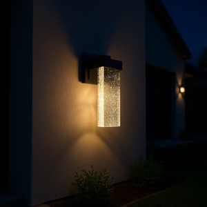 Lámpara de Pared LED de Cristal para Exteriores, Impermeable, 3500K Blanco Cálido, Haz de Luz de 20 Grados, Aleación de Aluminio, Tira Larga para Montaje en Pared - Product Image 2