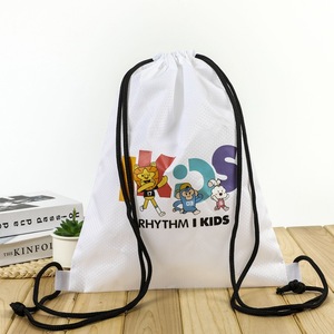 حقيبة ظهر رياضية من البوليستر خفيف الوزن مع جيب بسحاب بشعار مخصص حقيبة جديدة قابلة للطي على شكل سلسلة سحب - Product Image 3