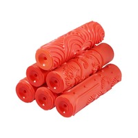 Rouleau à motifs pour peinture murale, rouleau en caoutchouc pour motifs muraux, rouleau à motifs pour peinture murale
