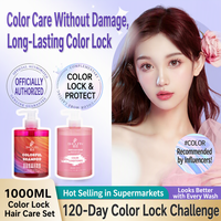 Lotion Penyelamat Rambut Terpucat 1000ml Tanpa Merusak, Tahan Lama, Warna Lebih Kaya & Lebih Penuh untuk Rambut Diwarnai, Pengunci Warna, Rambut Keriting