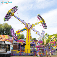 Manèges Extrêmes Kamikaze : Rotation à 360 Degrés, Construction en Fibre de Verre et Acier, Grande Capacité pour Centres Commerciaux et Parcs d'Attractions