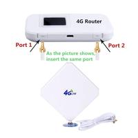 Routeur amplificateur de signal mobile longue portée 5 km, antenne de station de base LTE externe sans fil omnidirectionnelle MIMO 7dBi, gain 2.4G 4G GSM