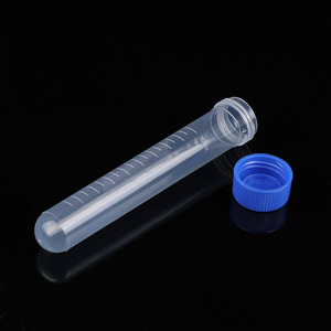 Tubes à centrifuger Hisamori 10 ml à bouchon à vis, fond rond, en plastique, gradués, pour usage en laboratoire - Product Image 3