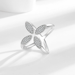 Vente flash de bagues minimalistes en forme de papillon avec zircone, bagues ouvertes simples, <span class=keywords><strong>bijoux</strong></span> tendance en gros pour femmes, cadeau - Product Image 1